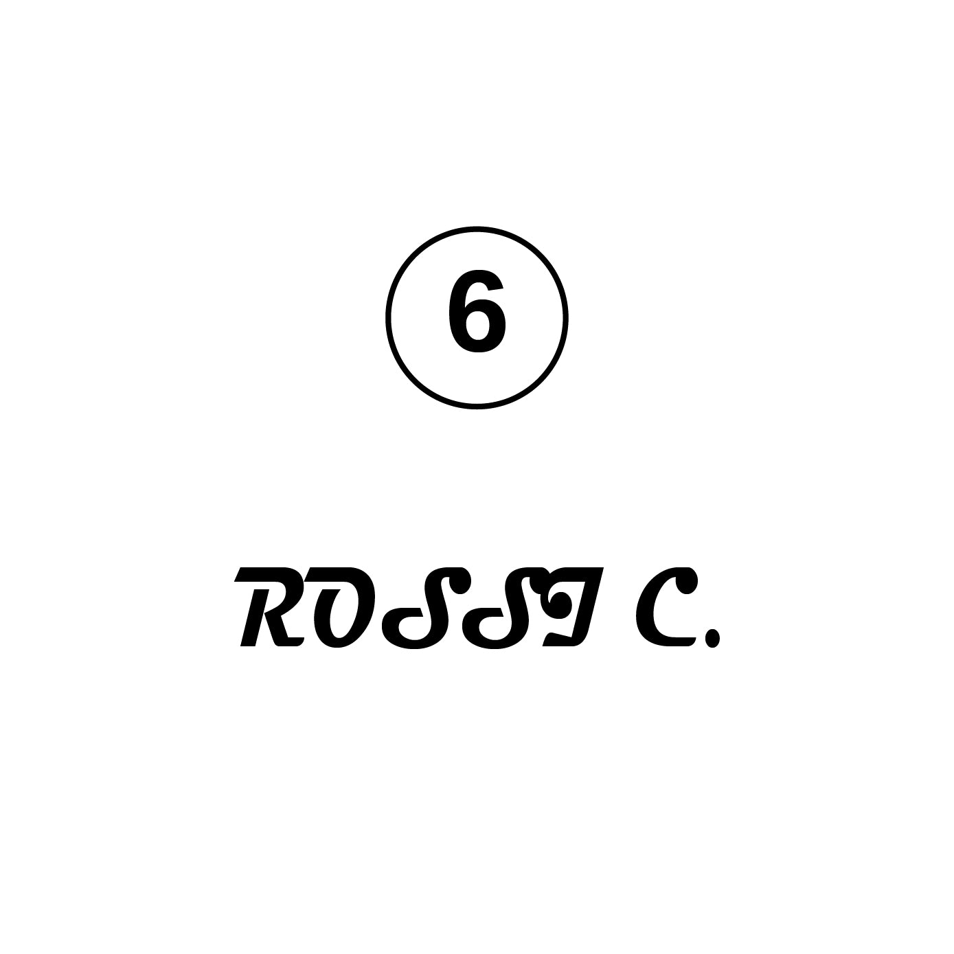 Instagram name sticker 5pcs