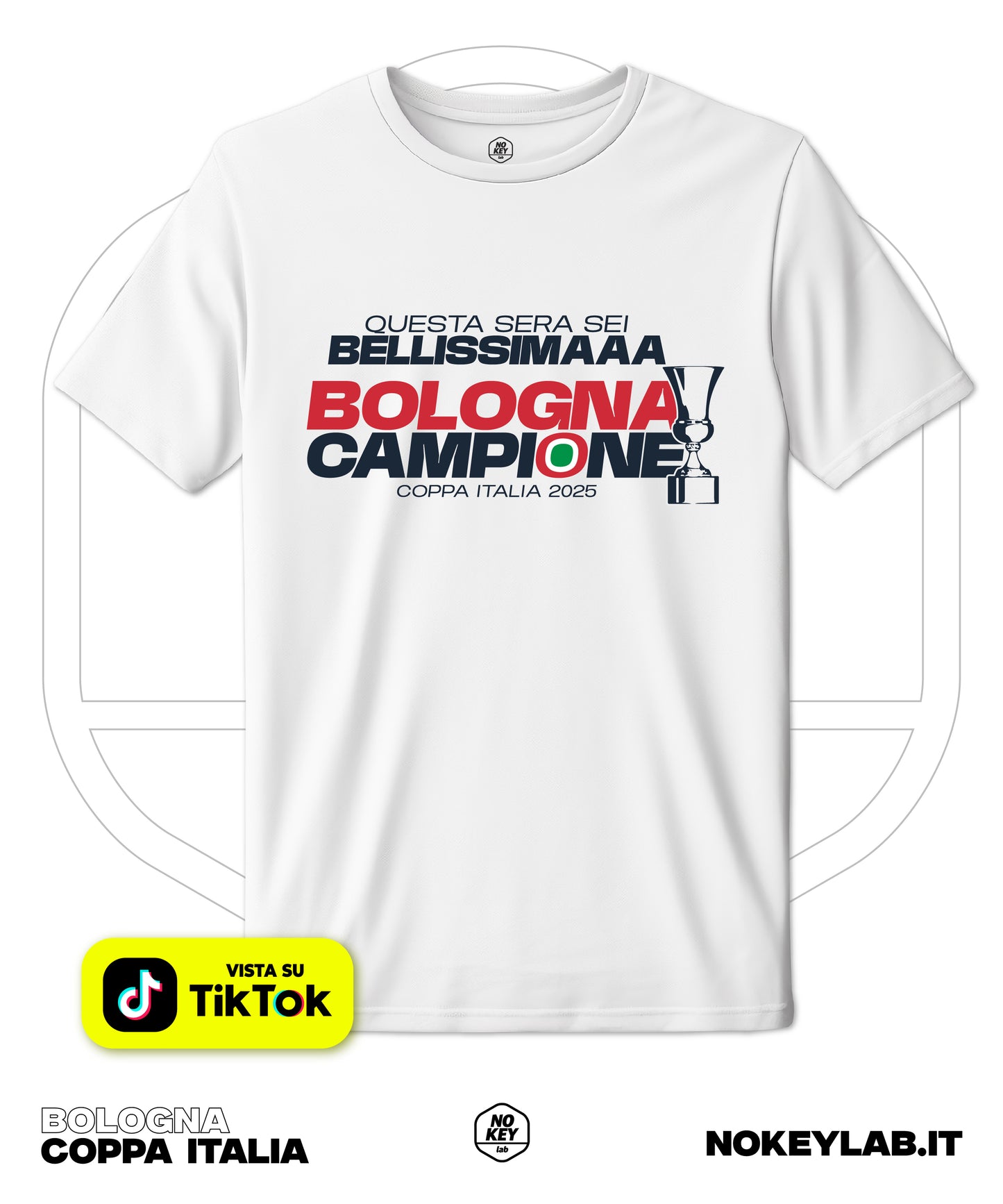 Maglia Celebrativa Bologna Coppa Italia 2025 – Vittoria Storica per i Rossoblù