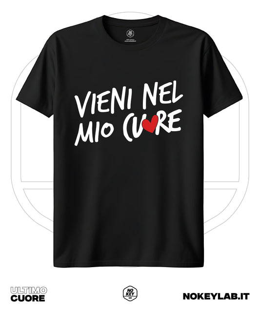 Maglia Ultimo " Vieni nel mio Cuore" – T-Shirt Fan Tour 2025 | Regalo Musica Italiana