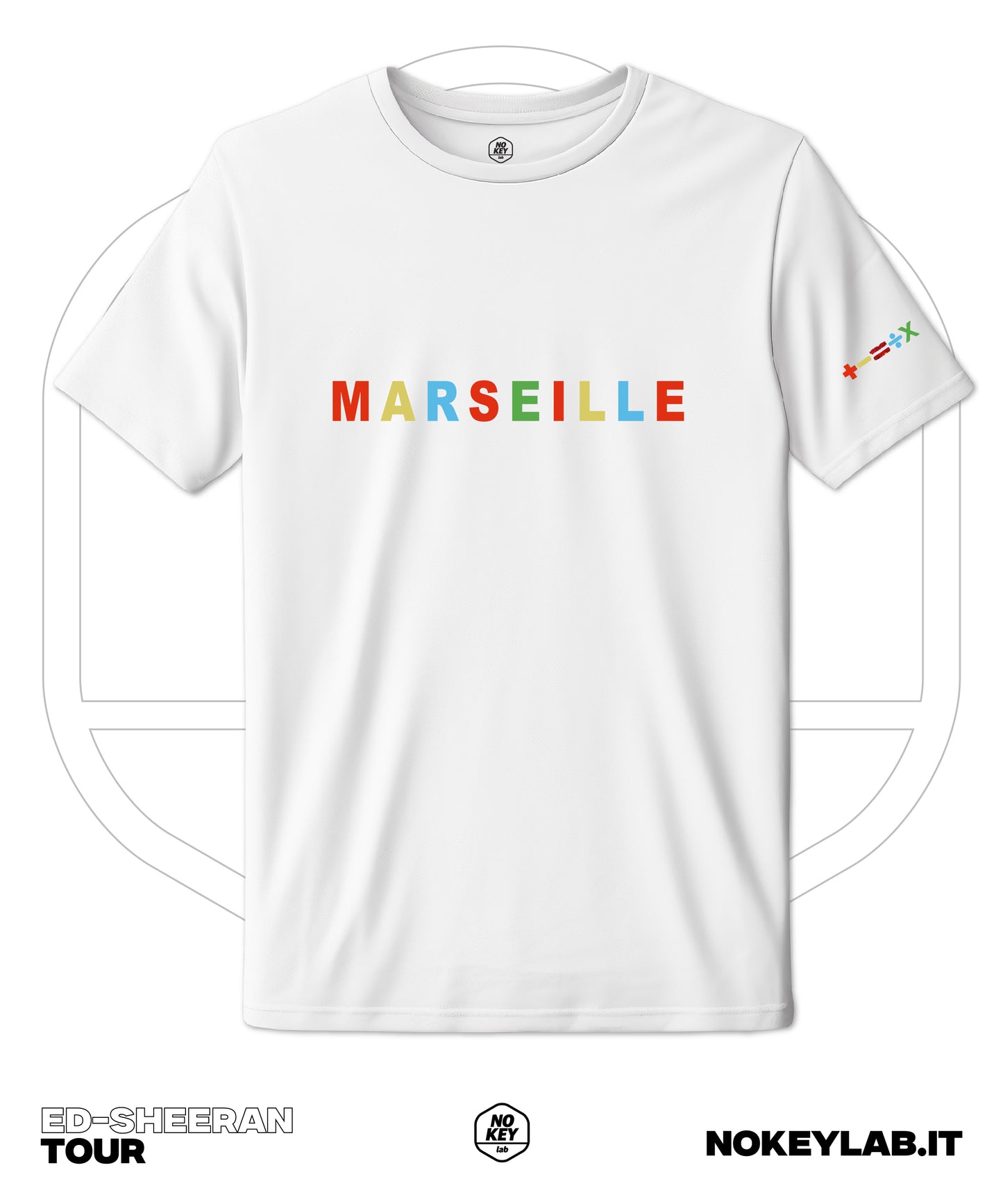 Maglia Ed Sheeran Concerti Roma e Marsiglia - Edizione Limitata Fan