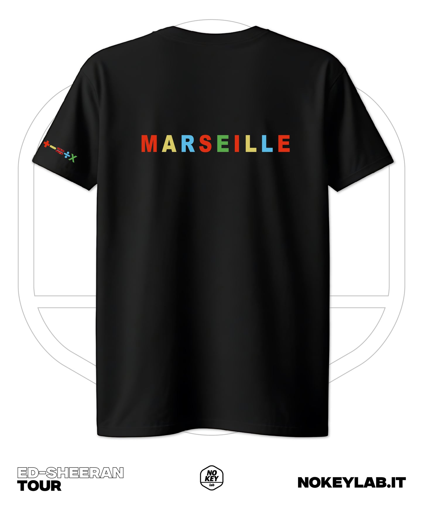 Maglia Ed Sheeran Concerti Roma e Marsiglia - Edizione Limitata Fan