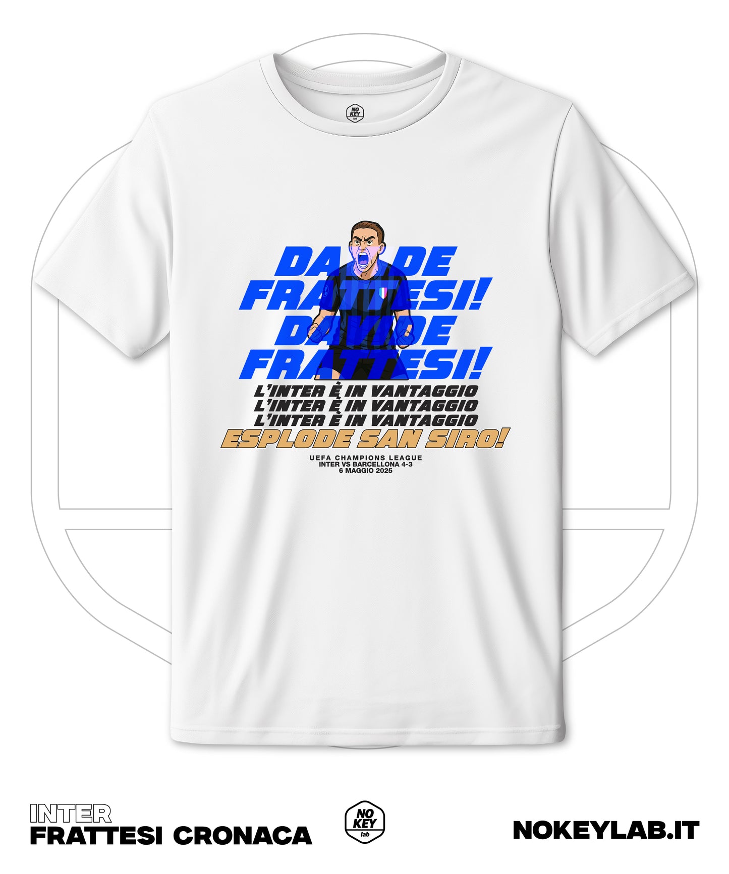 T-shirt Inter Barcellona Frattesi Repice Vittoria Semifinale Champions