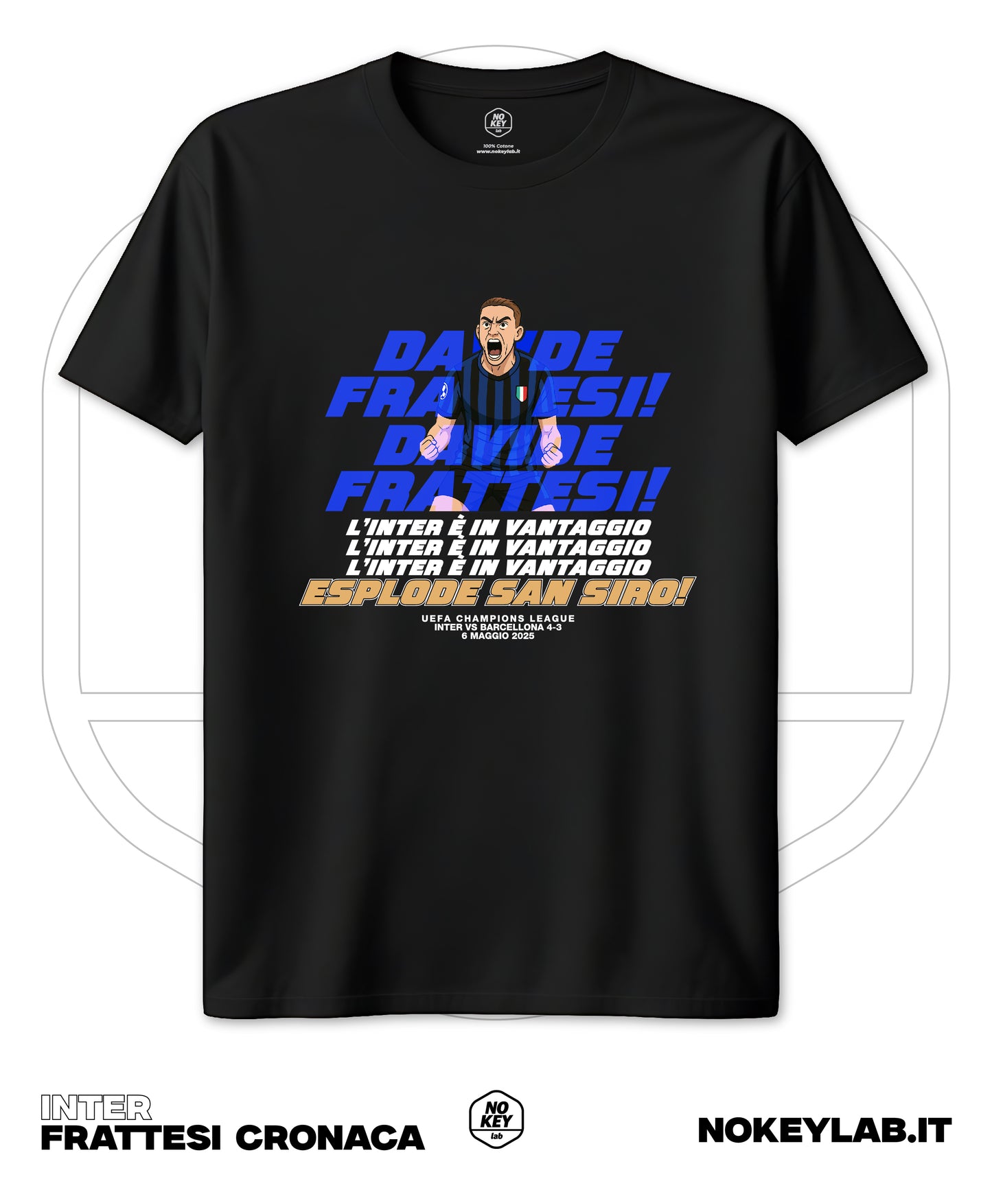 T-shirt Inter Barcellona Frattesi Repice Vittoria Semifinale Champions