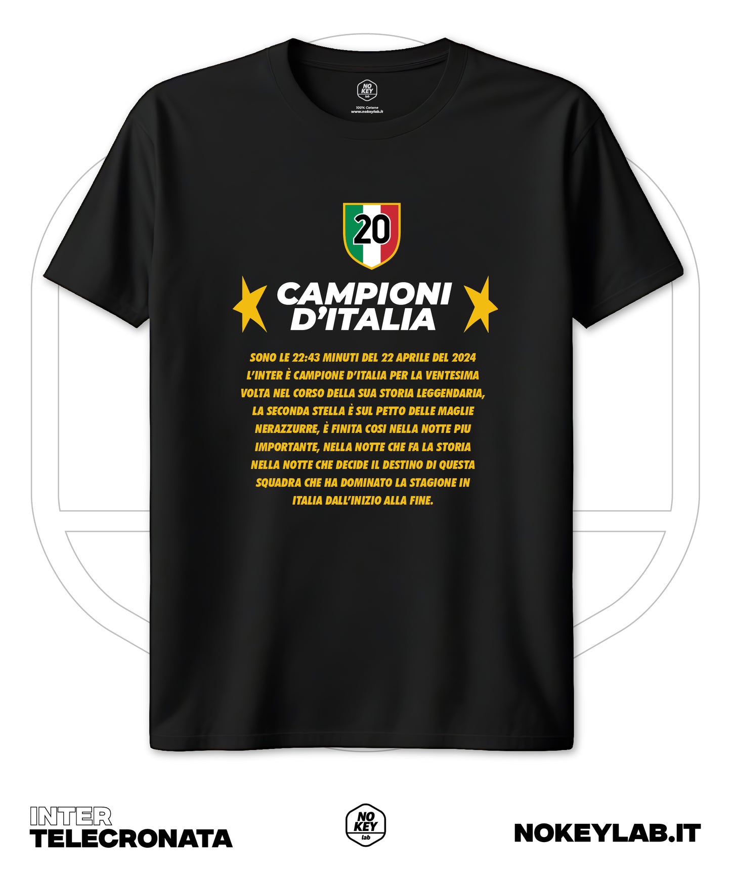 T-shirt inter telecronaca Repice