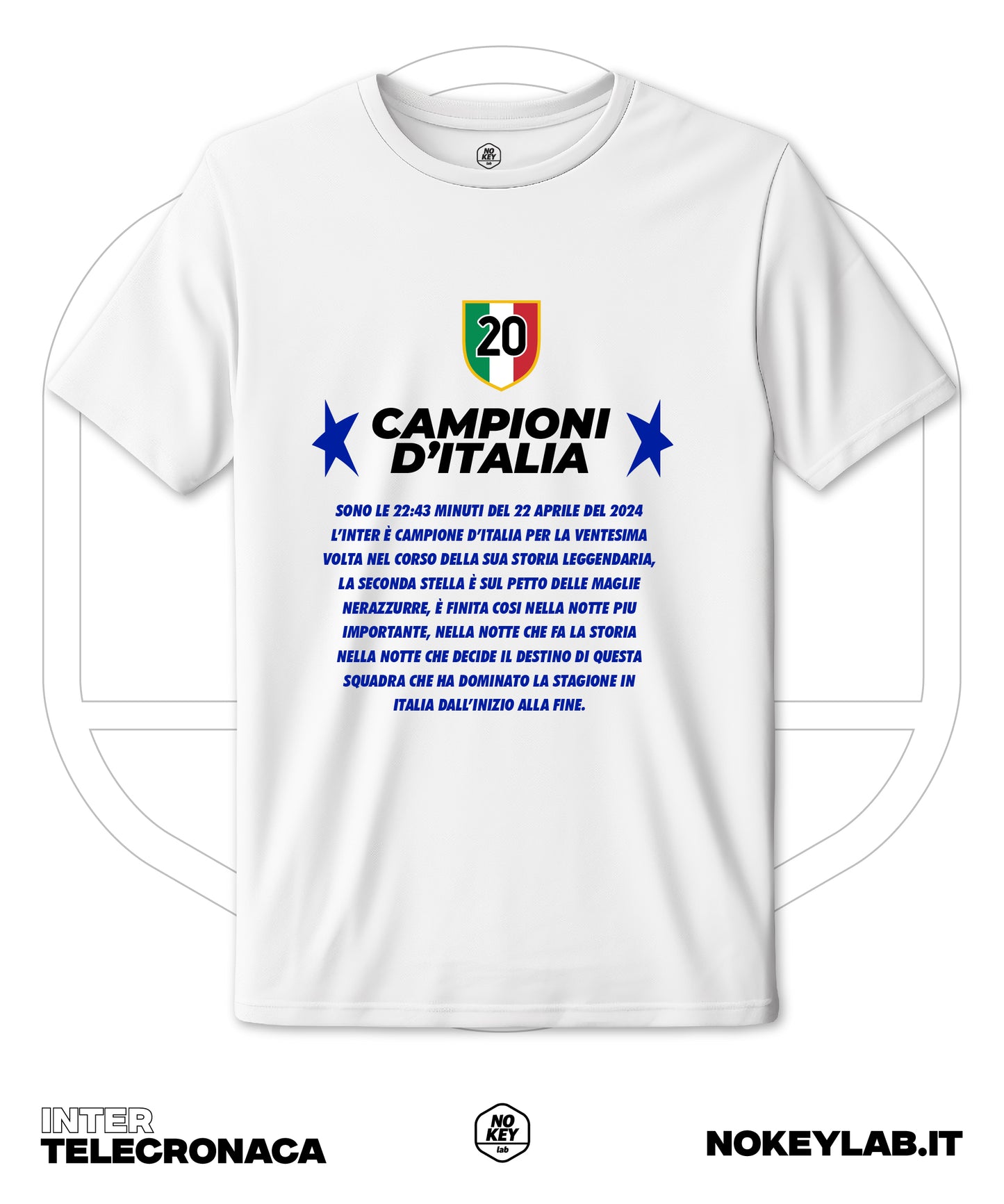 T-shirt inter telecronaca Repice
