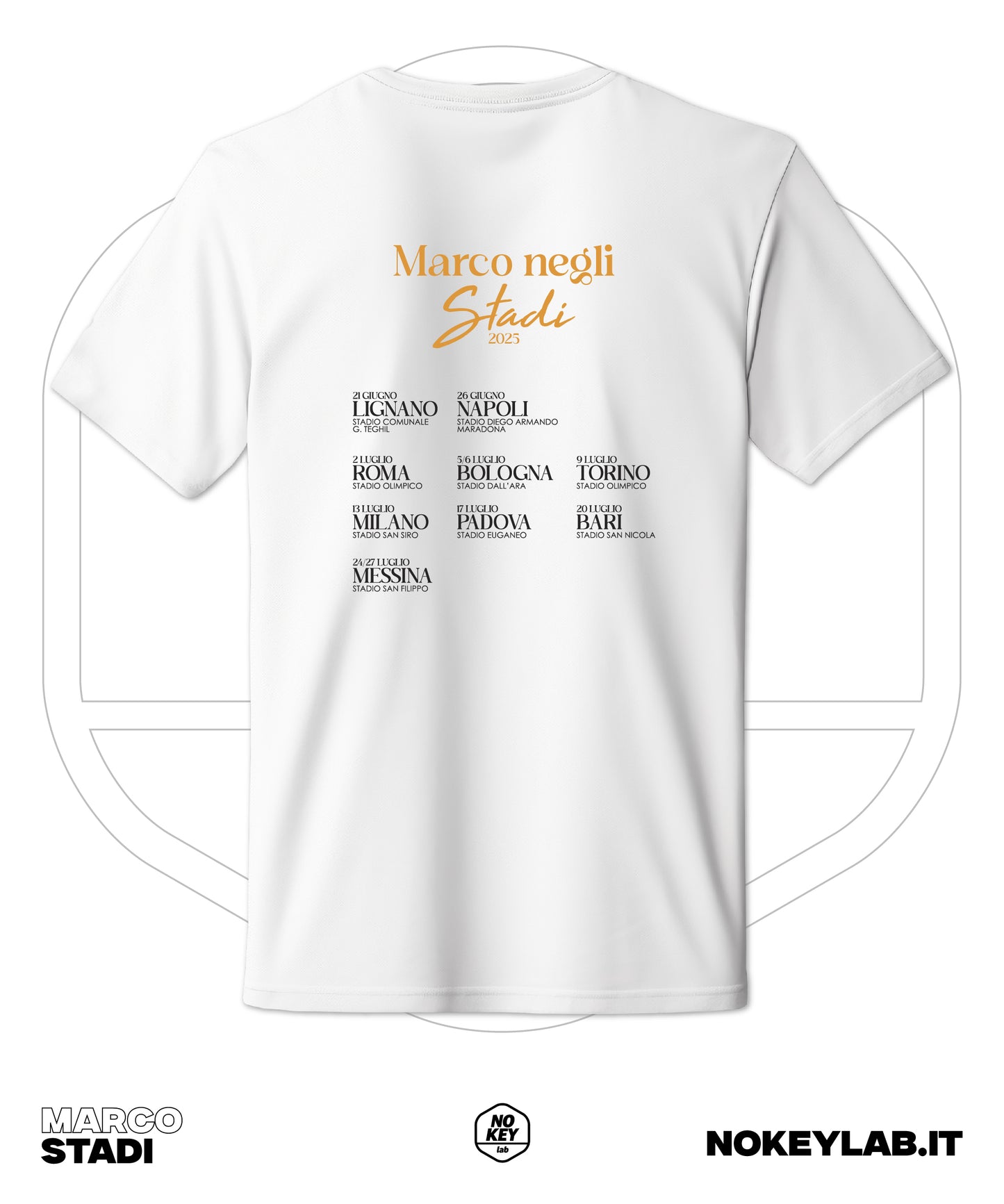 Maglia Tour Marco Mengoni | T-Shirt Fan Stile Pop Italiano