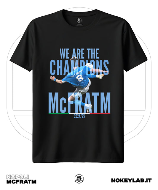 Maglia Napoli Mc Fratm 4° Scudetto 2025 – T-Shirt Celebrativa Campioni d’Italia