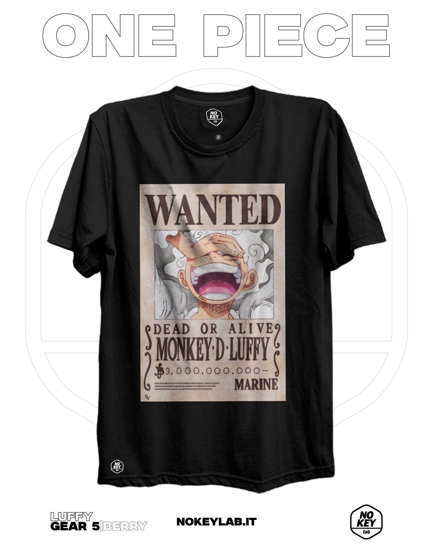 Luffy T-shirt Size