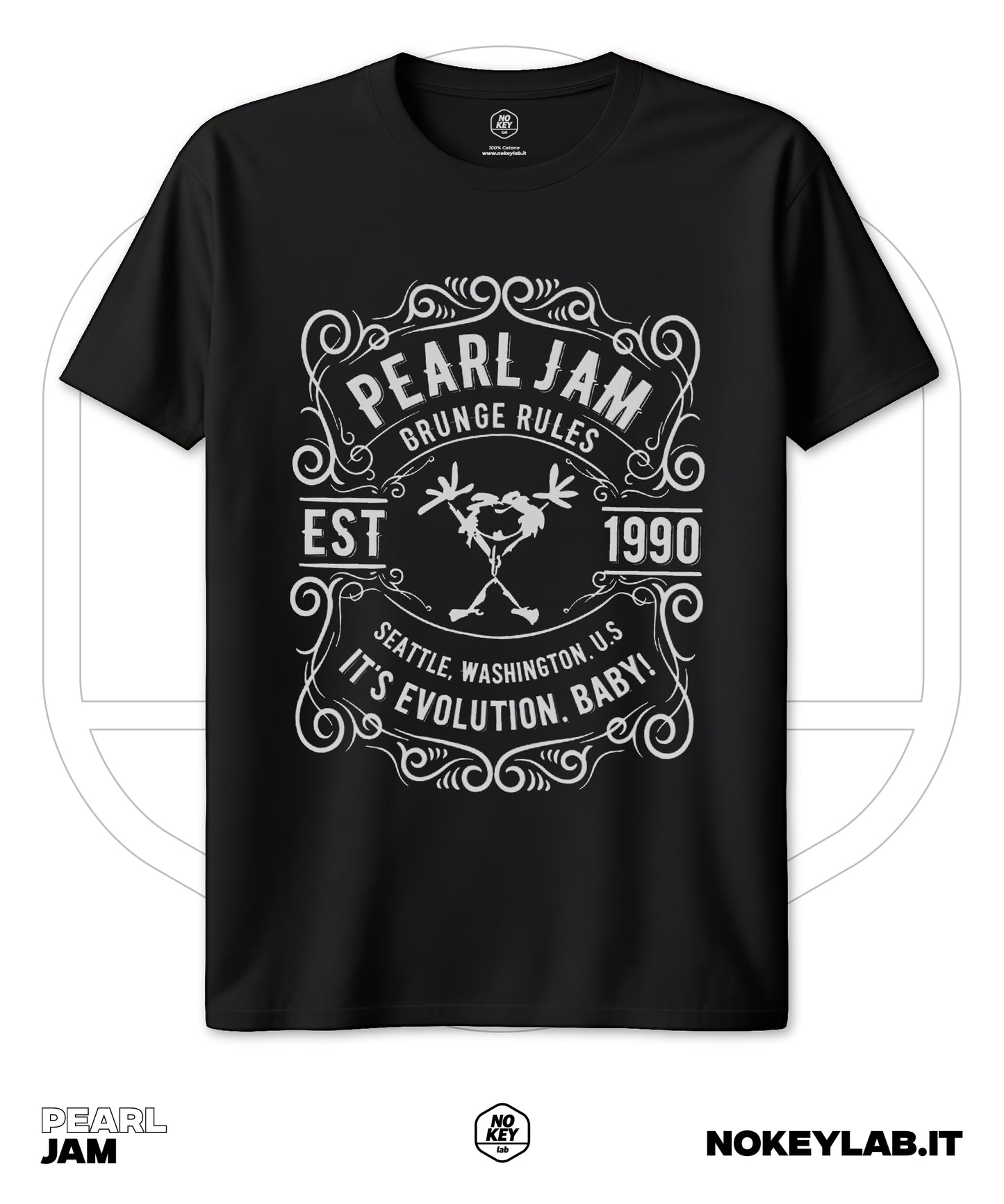 T-Shirt Pearl Jam - Stile Iconico per Veri Fan del Grunge