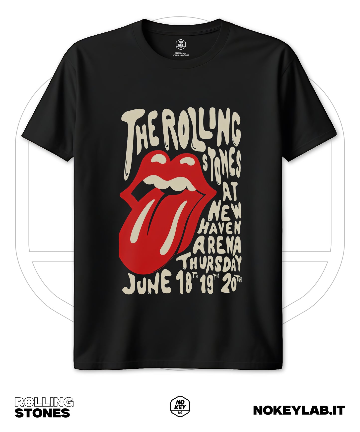 Maglia Rolling Stones - Stile Rock Classico