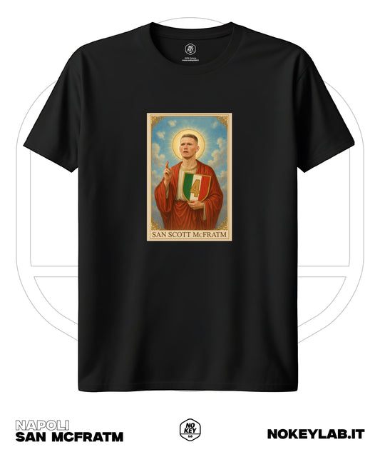 Maglia Napoli San Scott 4° Scudetto 2025 – T-Shirt Celebrativa Campioni d’Italia