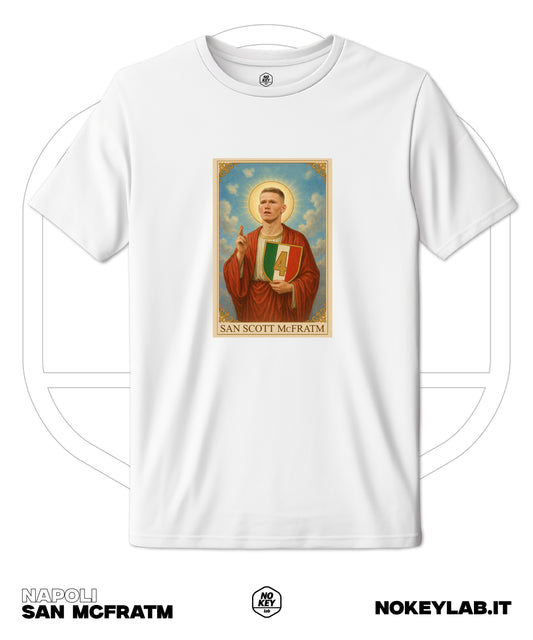 Maglia Napoli San Scott 4° Scudetto 2025 – T-Shirt Celebrativa Campioni d’Italia