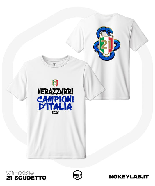 T-Shirt 21° Scudetto: Celebra la Vittoria Biscione