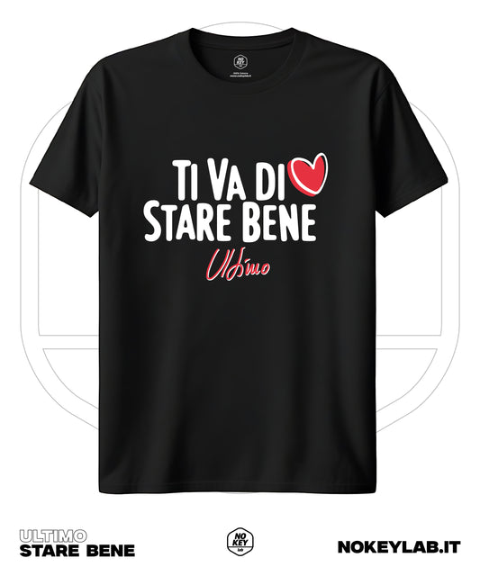 Maglia Ultimo " Ti va di Stare Bene" – T-Shirt Fan Tour 2025 | Regalo Musica Italiana