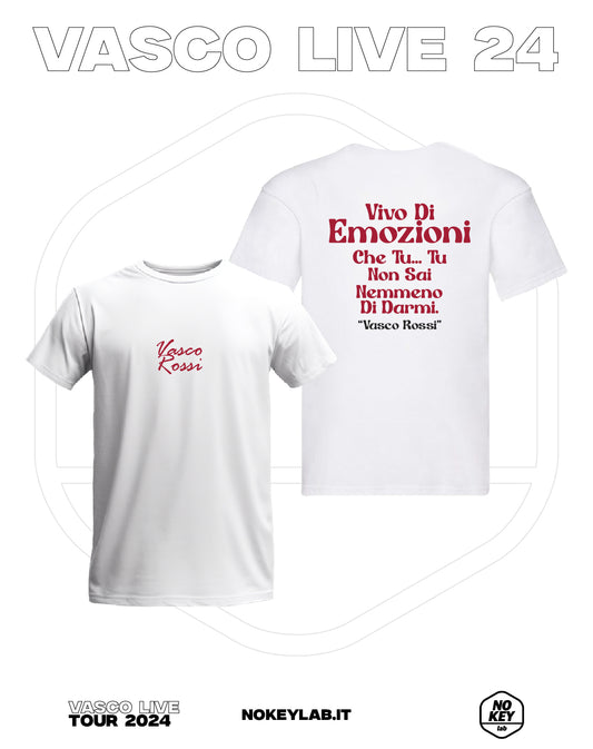T-SHIRT I LIVE WITH EMOTIONS TOUR 2024 VASCO