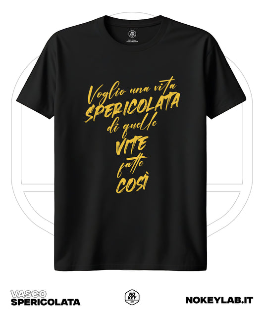 T-Shirt “Vita Spericolata” Vasco Rossi | Maglia Musica Rock Italiana