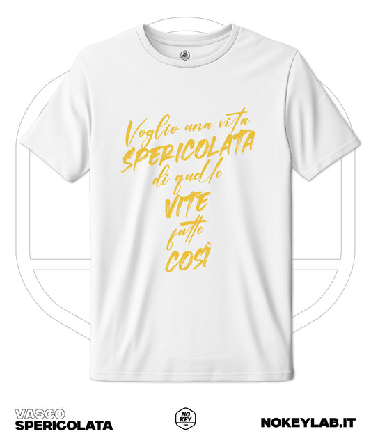 T-Shirt “Vita Spericolata” Vasco Rossi | Maglia Musica Rock Italiana