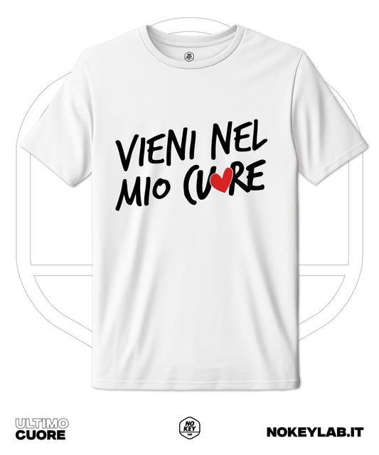 Maglia Ultimo " Vieni nel mio Cuore" – T-Shirt Fan Tour 2025 | Regalo Musica Italiana