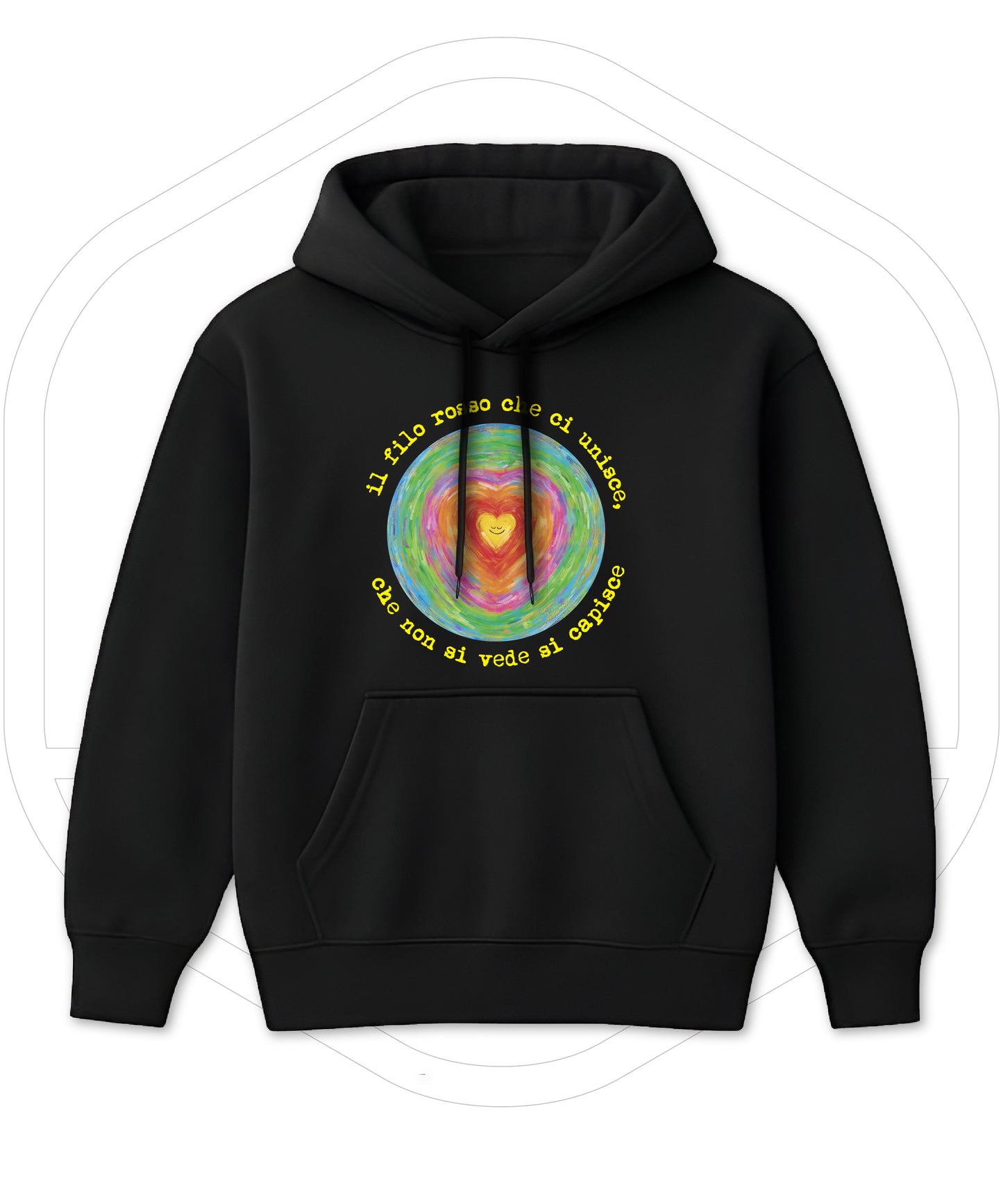 Felpa ispirata ad Alfa – Mood positivo & vibes musicali