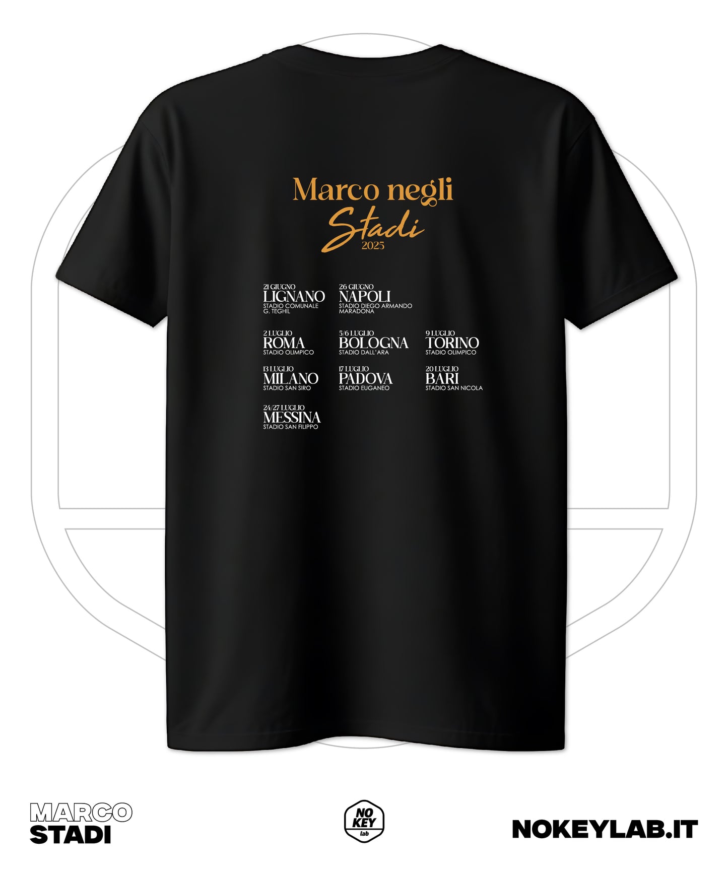 Maglia Tour Marco Mengoni | T-Shirt Fan Stile Pop Italiano
