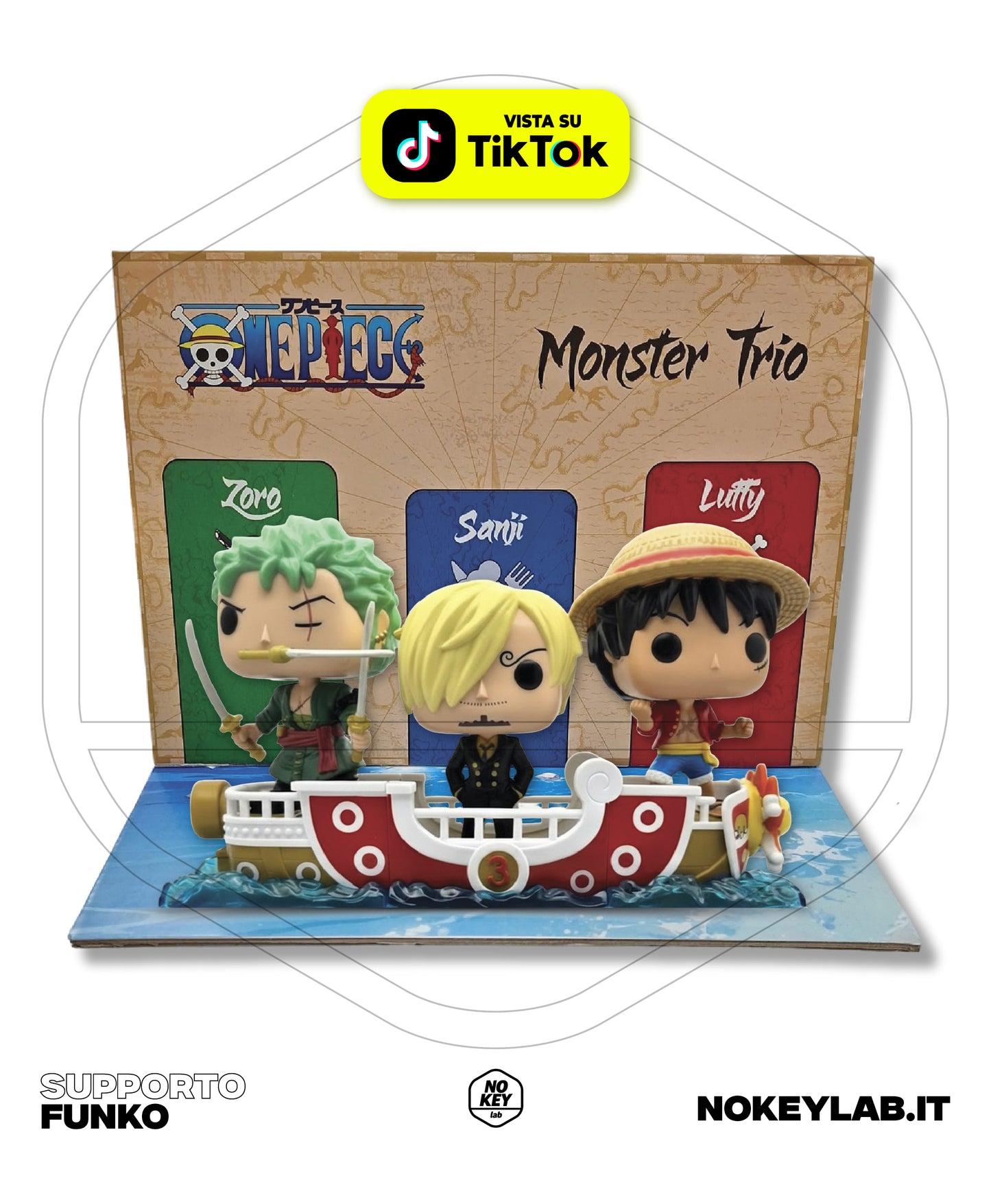 Espositore One Piece per Sorprese Kinder - Supporto Stand Cartone - Made in Italy