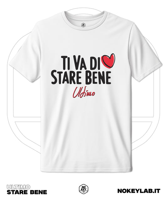 Maglia Ultimo " Ti va di Stare Bene" – T-Shirt Fan Tour 2025 | Regalo Musica Italiana